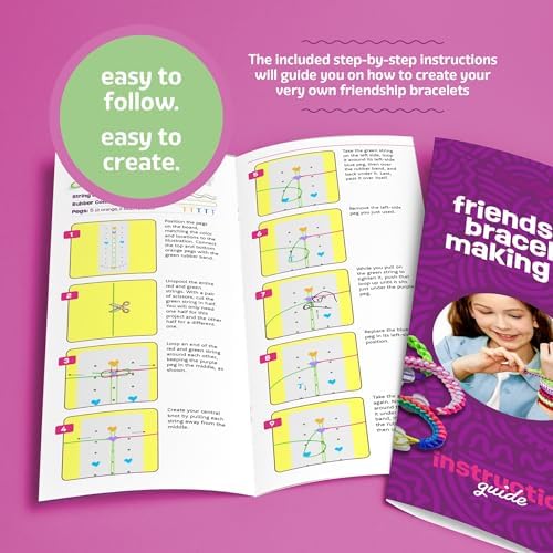 Pretty Me Friendship Bracelet Making Kit for Girls - Crafts for Girl - String Bracelets Maker - Gifts for 8-12 Year Old Kid - Birthday Gift Ideas & Kits Toys Ages 8, 9, 10, 11, 12 - Kids Age 8-12 Olds
