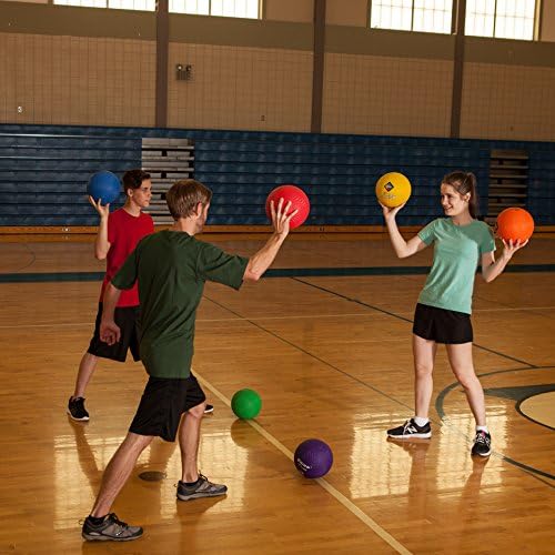 Champion Sports Playground Ball – High-Bounce 2-Ply Construction, Durable Red Ball for Throwing, Catching & Kicking - Multiple Sizes (5", 6", 7", 10", 13", 16")