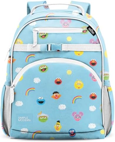 Simple Modern Medium Sesame Street Toddler Backpack for School Girls and Boys | Kindergarten Elementary Kids Backpack | Fletcher Collection | Kids - 15" tall | Sesame Street Pals