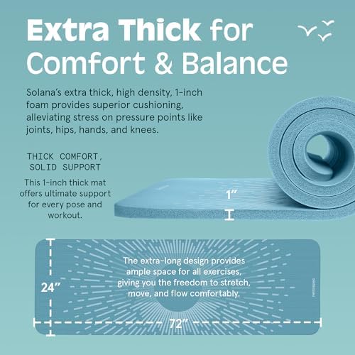 Retrospec Solana 1 inch Yoga Mat