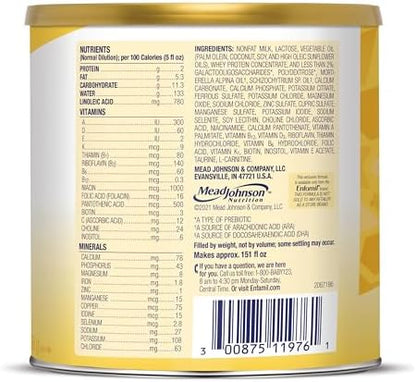 Enfamil Infant Formula, Milk-based Baby Formula with Iron, Omega-3 DHA & Choline, Powder Can, 21.1 Oz (Pack of 4)