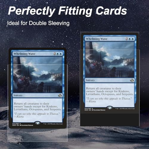 5000 Pack Card Sleeves, Perfect Fit Inner Sleeves Ideal for Double-Sleeving, Trading Card Sleeve Compatible with MTG, TCG, Gaming Cards