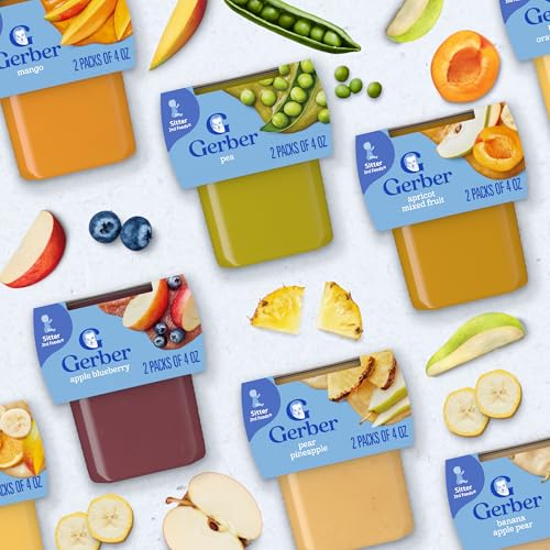 Gerber 2nd Foods, Pear, Zucchini & Corn Pureed Baby Food, 4 Ounce (Pack of 16)
