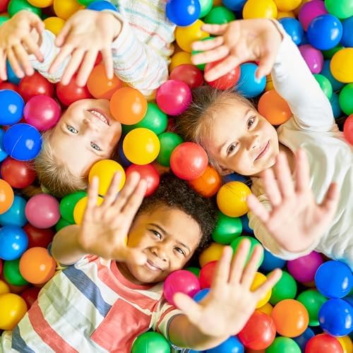Play Balls for Ball Pit, Plastic Crush Proof, Phthalate & BPA Free, Assorted Colors (200 Balls)
