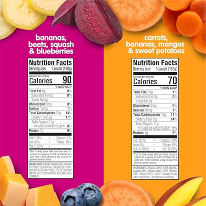 Happy Tot Organics Love My Veggies and Fiber & Protein Variety Packs (32 Pouches)