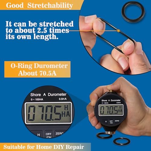407 Pcs Universal SAE O Ring Assortment Kit，32 Inch Sizes Standard Nitrile Rubber O'ring Set for Automotive Hydraulic Faucet Professional Plumbing Pressure Washer Air or Gas Sealing Repair