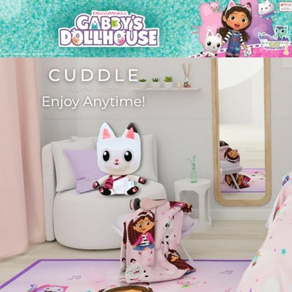 Franco Kids Bedding Super Soft Plush Cuddle Pillow Buddy, Standard, Gabby's Dollhouse-Pandy Paws