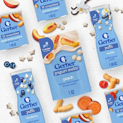 Gerber Baby Snacks Puffs, Vanilla, 1.48 Ounce (Pack of 6)