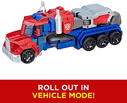 Transformers Toys Heroic Optimus Prime Action Figure - Timeless Large-Scale Figure, Changes into Toy Truck - Toys for Kids 6 and Up, 11-inch (Amazon Exclusive)
