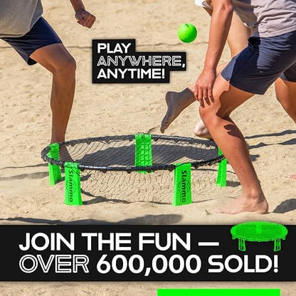 GoSports Slammo Game Set (Includes 3 Balls, Carrying Case and Rules) - Outdoor Lawn, Beach & Tailgating Roundnet Game for Kids, Teens & Adults