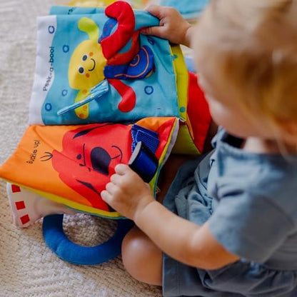 Melissa & Doug K’s Kids My First Activity Book 8-Page Soft Book for Babies and Toddlers Early Learning Developmental Plush Soft Activity for Babies and Toddlers