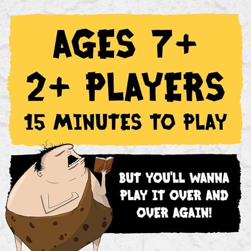 Exploding Kittens Poetry for Neanderthals 2+ Players - Ages 7+ - 15 Minutes to Play - Competitive Word Guessing Game - Party Game, Family Game Night, Kid and Adult Card Game
