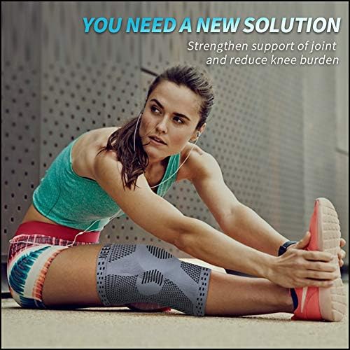 NEENCA Professional Knee Brace for Pain Relief, Medical Knee Support with Patella Pad & Side Stabilizers, Compression Knee Sleeve for Meniscus Tear, ACL, Joint Pain, Runner, Workout - FSA/HSA APPROVED