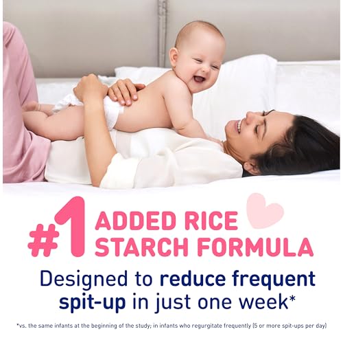 Enfamil A.R. Baby Formula, Added Rice Starch Formula to Reduce Reflux & Spit-Up, DHA for Brain Development, Probiotics to Support Digestive & Immune Health, Baby Milk, 19.5 Oz Tub, 4 Count
