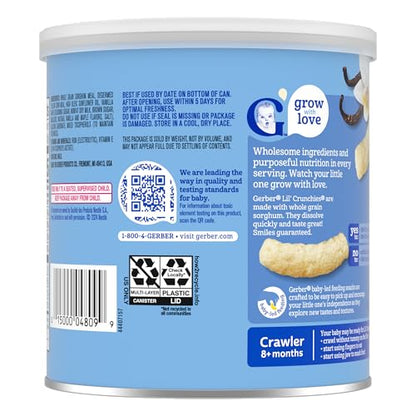 Gerber Snacks for Baby Lil Crunchies, Vanilla Maple, 1.48 Ounce (Pack of 6)