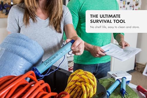 LifeStraw Personal Water Filter for Hiking, Camping, Travel, and Emergency Preparedness
