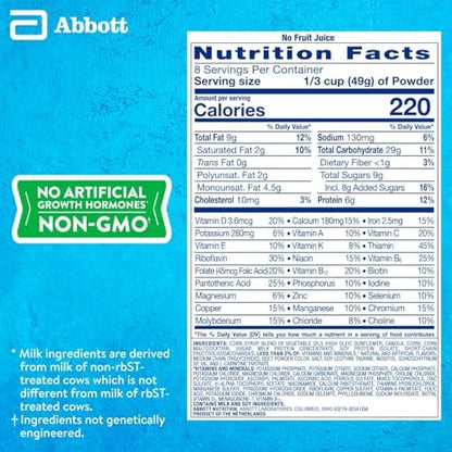 PediaSure Grow & Gain with Immune Support Shake Mix Powder, 23 Vitamins & Minerals, 6g Protein, Non-GMO, Gluten-Free, Strawberry, 14.1 oz Can, Pack of 3—24 Servings