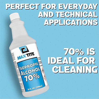 MAXTITE Isopropyl Alcohol 70% (1 Gallon (32oz, 4 Pack))