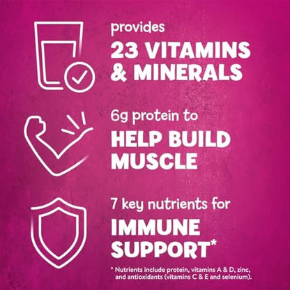 PediaSure Grow & Gain with Immune Support Shake Mix Powder, 23 Vitamins & Minerals, 6g Protein, Non-GMO, Gluten-Free, Vanilla, 14.1 oz Can, Pack of 3-24 servings