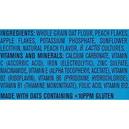 Gerber Baby Cereal 2nd Foods Probiotic, Powerblend, Oatmeal Lentil Peach Apple, 8 Ounce (Pack of 6)