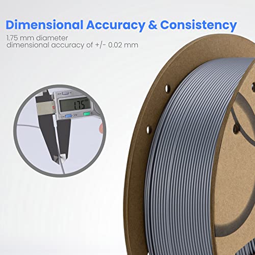 ELEGOO PLA Plus Filament 1.75mm Bundle 4KG, PLA+ Tough 3D Printer Filament Dimensional Accuracy +/- 0.02mm, 4 Pack 1kg Spool(2.2lbs) Fits for Most FDM 3D Printers(Black, White, Blue, Red)
