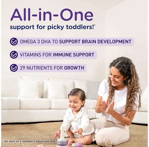 Enfagrow PREMIUM Gentlease Toddler Nutritional Drink, Made with Real Milk, Designed to Ease Fussiness, Gas & Crying, Brain-Building Omega-3, Nutrients for Growth & Immune Support, Powder Can, 29.1 Oz