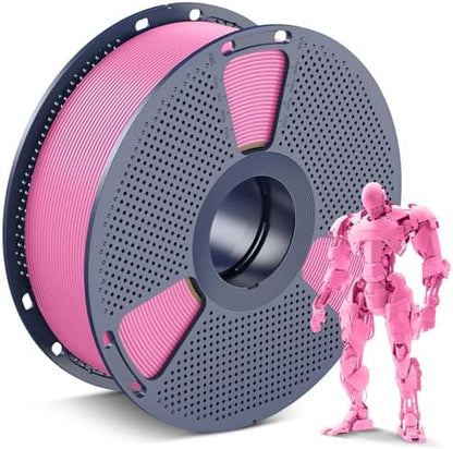 SUNLU PLA 3D Printer Filament PLA Filament 1.75mm, Neatly Wound 3D Printing Filament 1.75mm, Dimensional Accuracy +/- 0.02 mm, Fit Most FDM 3D Printers, 1kg Spool (2.2lbs), Pink