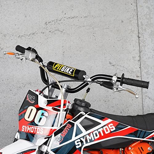 Universal 7/8 Inch 22mm Dirt Bike Handlebars, Upgraded Pit Bike Handlebar with Foam Pad for Motocross CRF YZF KXF KLX RMZ DRZ Pit Dirt Bike ATV Quad - Black