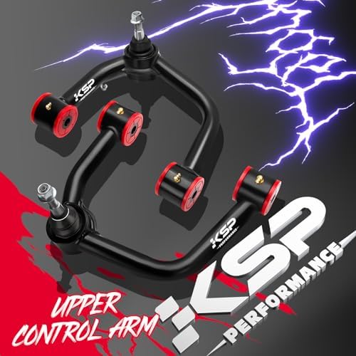 KSP 2-4" Upper Control Arms for Tacoma 2004-2023, Adjustable Front Upper Control Arm Compatible with Toyota Hilux Fortuner 2004-2023, Front Steel Tubular On Right and Left UCA Fit Prerunner 2005+up