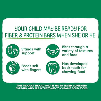 Happy Tot Organics Fiber & Protein Soft-Baked Oat Bars Toddler Snack Apple & Spinach, 0.88 Ounce Bars, 5 Count Box (Pack of 6)