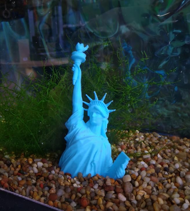 Statue of Liberty Sci Fi Apocalyptic Sunken Fish Tank Decoration