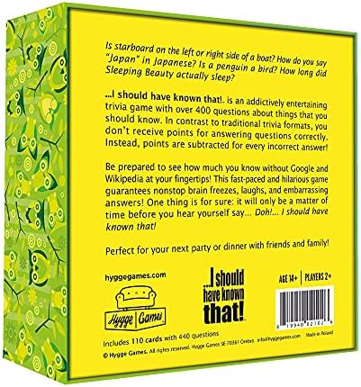 I should have known that! - A Trivia Game About Things You Oughta Know
