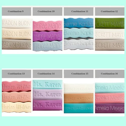 3 Piece Personalized Baby Bottle Labels for Daycare School Summer Camp Customized Children's Water Bottle Name Bands Custom Engraved Reusable Silicone Cup Bands Labels
