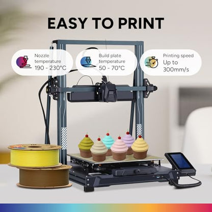 OVERTURE Matte PLA 3D Printer Filament 1.75mm, Matt Surface & Low Warping Filament 1kg Spool (2.2 lbs), Accuracy +/- 0.02 mm, Fit Most FDM Printers (Matte Yellow)