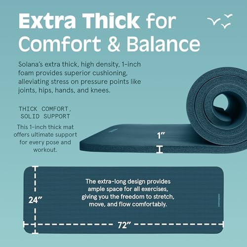 Retrospec Solana 1 inch Yoga Mat