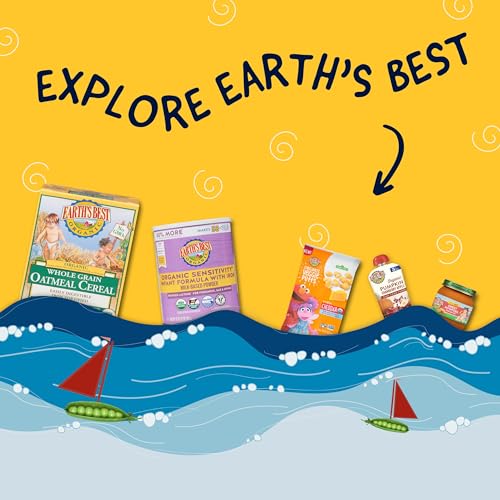 Earth's Best Organic Baby Food Pouches, Stage 2 Fruit and Vegetable Puree for Babies 6 Months and Older, Organic Sweet Potato and Apple Puree, 3.5 oz Resealable Pouch (Pack of 12) (Packaging May Vary)