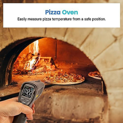 Etekcity Temperature Gun Infrared Thermometer -58°F 1130°F, Digital Laser Heat Gun for Pizza Ovens, Griddles, Meat, Refrigerators, Engines, HVAC, Kitchen & Pool Accessories