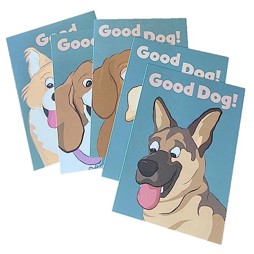 Pet Report Card Set, Dog Boarding & Pet Sitter Forms, Cute Dog Walker Report Card, Dog Lovers Card, Multi-Dog Pack of 25 Cards
