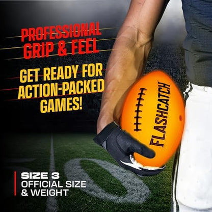 Light Up Football - Glow in the Dark Ball - NO 6 - Boys Gifts - Outdoor Sports, Birthday Gifts for Boys 8-15+ Year Old - Kids Teenage Youth Gift Ideas - Boy Toys Stuff Ages 8 9 10 11 12 13 14 15