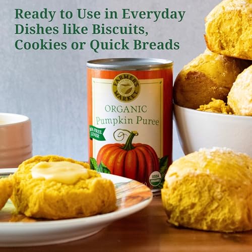 Farmer's Market Organic Pumpkin Puree, 15 Ounce (Pack of 12)