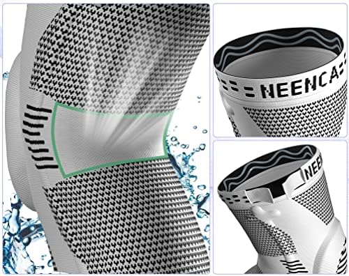 NEENCA Professional Knee Brace for Pain Relief, Medical Knee Support with Patella Pad & Side Stabilizers, Compression Knee Sleeve for Meniscus Tear, ACL, Joint Pain, Runner, Workout - FSA/HSA APPROVED