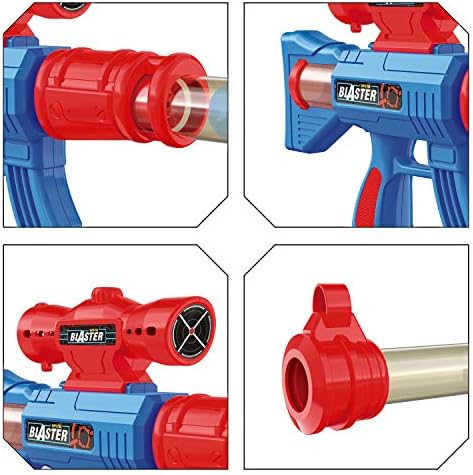 YEEBAY Shooting Game Toy for Age 6, 7, 8,9,10+ Years Old Kids, Boys - 2pk Air Guns & Shooting Target & 24 Foam Balls - Ideal Gift - Compatible with Toy Guns