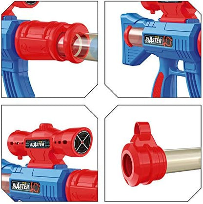 YEEBAY Shooting Game Toy for Age 6, 7, 8,9,10+ Years Old Kids, Boys - 2pk Air Guns & Shooting Target & 24 Foam Balls - Ideal Gift - Compatible with Toy Guns