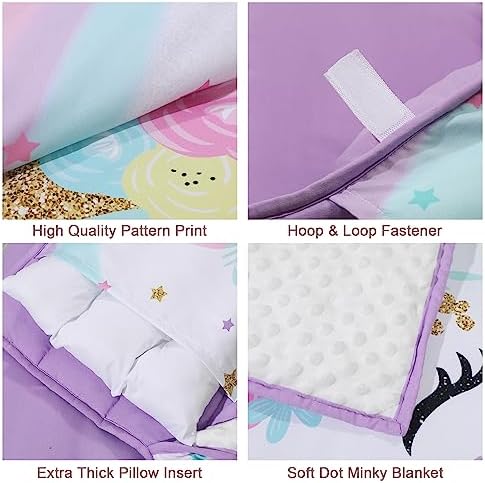 Extra Large Toddler Nap mat by Cokouchyi, Toddler Sleeping Bag with Removable Pillow, Measures 53 x 21 x 1.5 Inches, Sleeping Mat, Ideal for Daycare and Preschool Kindergarten