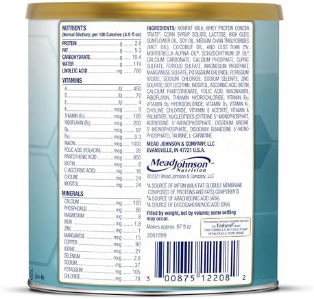 Enfamil NeuroPro EnfaCare High Calorie Premature Baby Formula, Milk-Based with Iron, Brain-Building DHA, Vitamins & Minerals for Immune Support, added easy-to-digest proteins, Baby Milk, 13.6 Oz Can