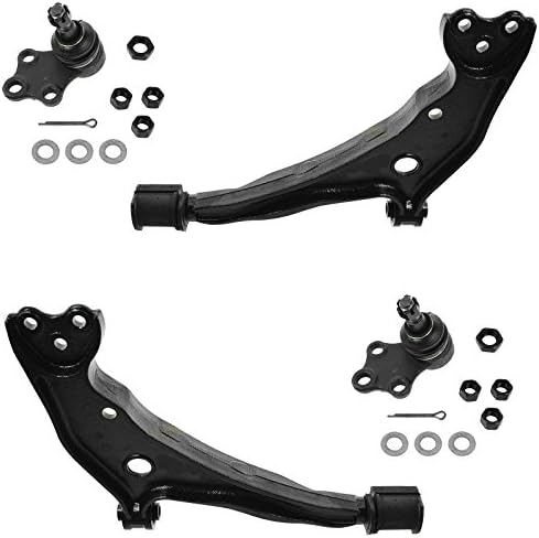 TRQ Front Lower Control Arm with Ball Joint Set Compatible with 1999-2002 Mercury Villager Nissan Quest