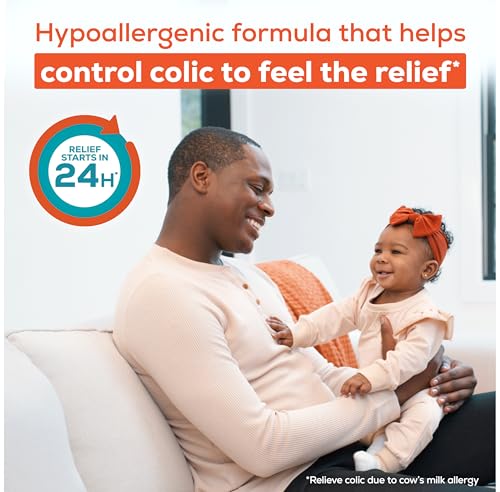 Enfamil Nutramigen Hypoallergenic Baby Formula with Iron, Lactose Free, Colic Relief from Cow's Milk Allergy Starts in 24 Hours, Brain Building DHA, Probiotic LGG for Immune Support, 19.8 Oz, 4 Count