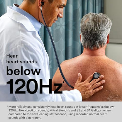 3M Littmann Cardiology IV Diagnostic Stethoscope, 6240, More Than 2X as Loud, Weighs Less, Stainless Steel High Polish Rainbow-Finish Chestpiece, 27" Black Tube, Smoke Stem, and Headset