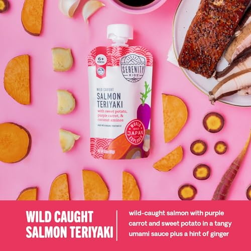 Serenity Kids 7+ Months World Explorers Stage 2 Baby Food Pouches - BPA-Free Pouches - Organic Meat & Veggie Puree with Ethically Sourced Beef - 3.5 Oz, 6 Pack