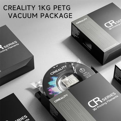 Official Creality PETG 3D Printer Filament 1.75mm 1KG (2.2lbs), High Precision, Strong Toughness, Odorless, Better Flow, Moistureproof 3D Printing CR PETG Filament, Green